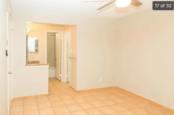 a view of an empty room