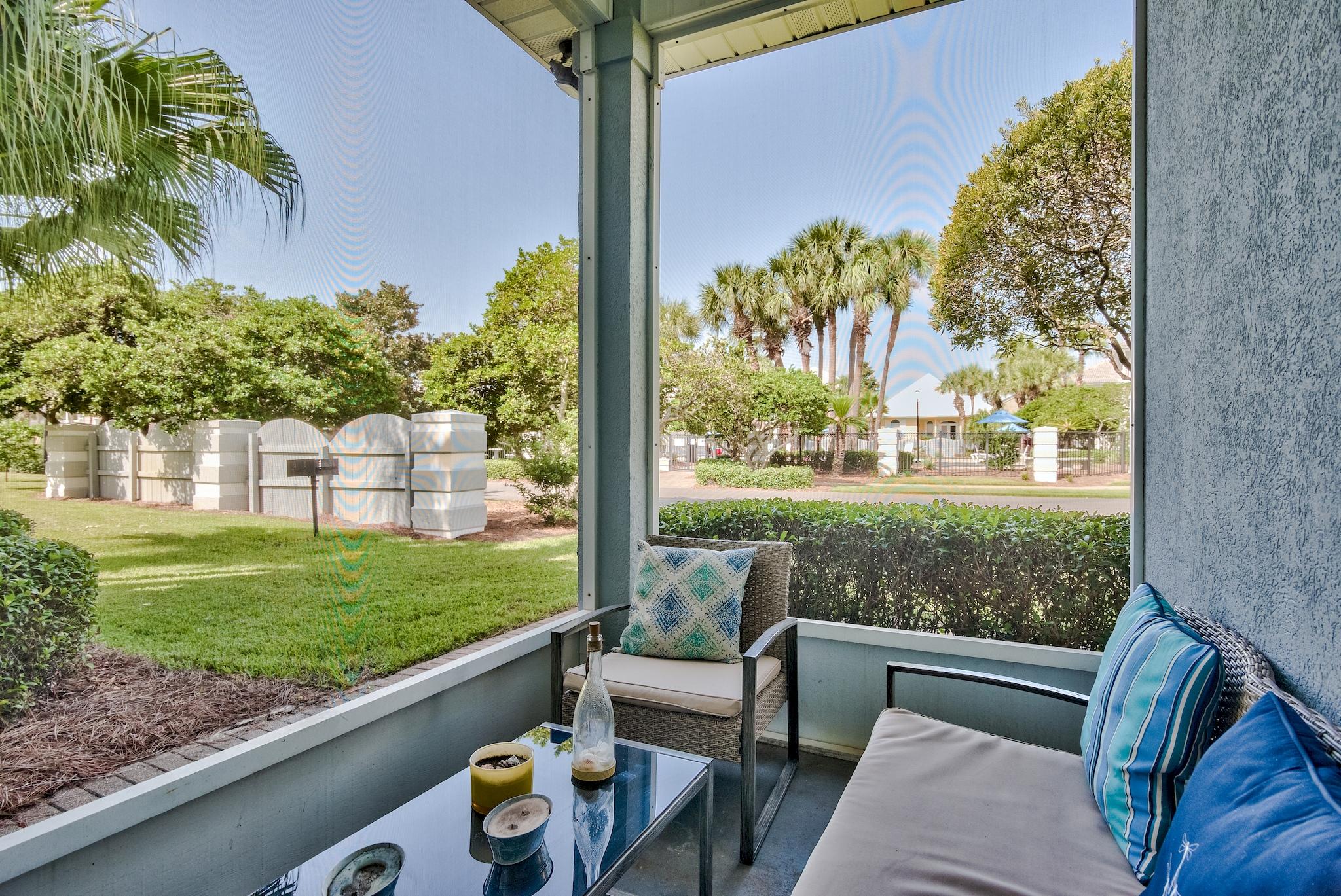 16 Ruby Cove Miramar Beach, FL 32550 - Photo 32 of 40 a view of a back yard from a balcony