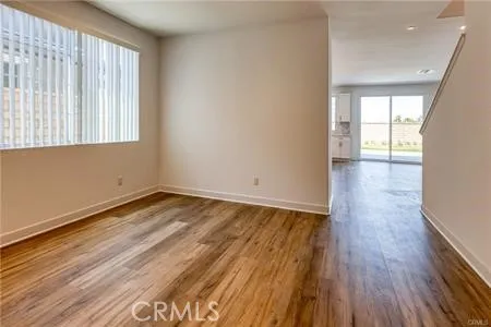 an empty room with window