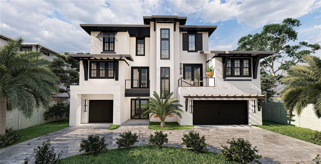 a front view of a house with yard