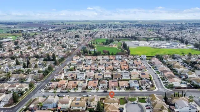 an aerial view of multiple house