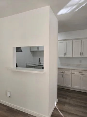 a kitchen with a sink