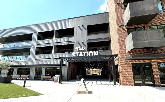 a view of a building with many windows