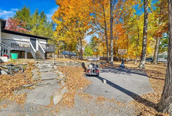 a view of road with trees