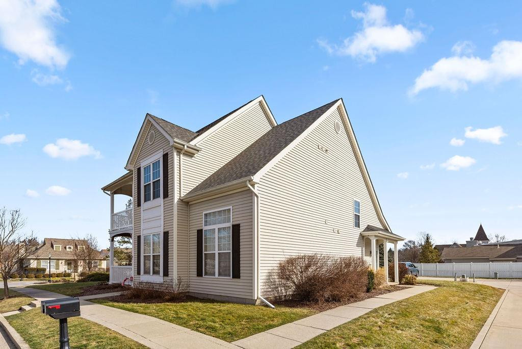 a view of a house with a patio