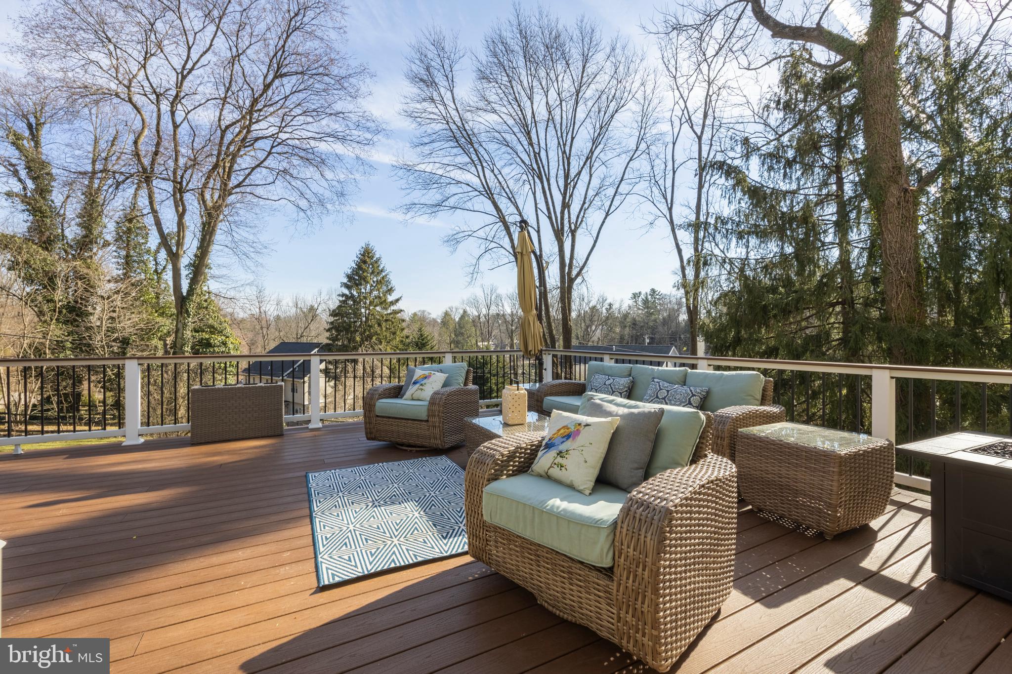 333 Oak Terrace Wayne, PA 19087 - Photo 43 of 47 Rear Deck Off The Living Room