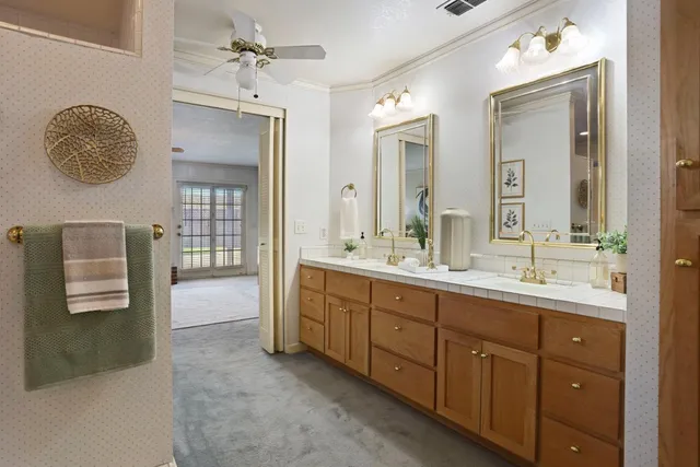 a view of a hallway with entryway door