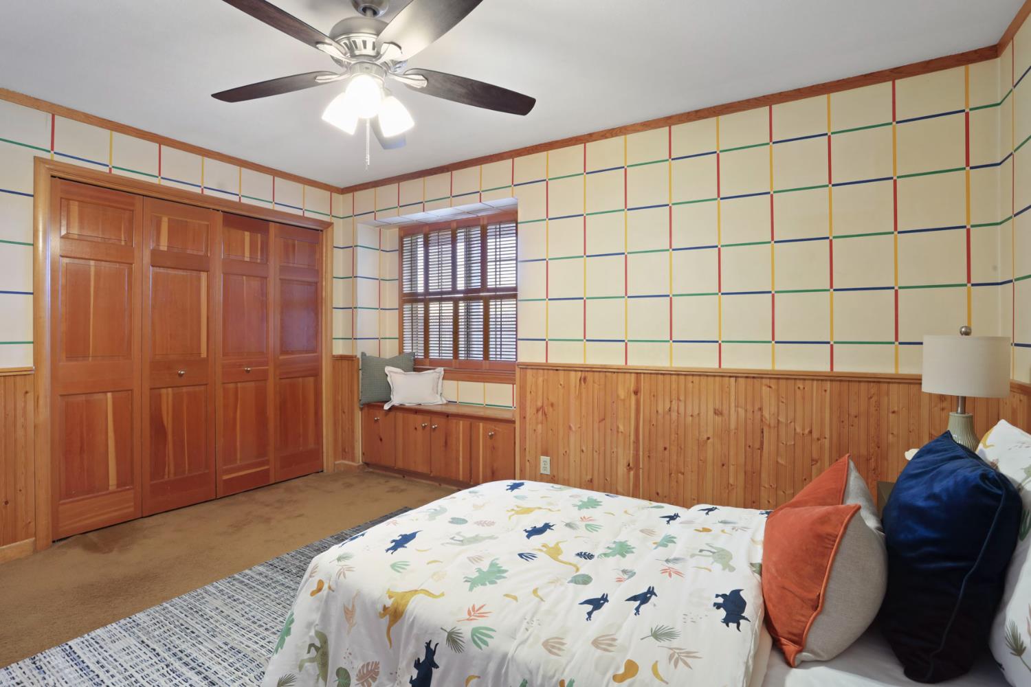 3152 Sea Gull Lane Stockton, CA 95219 - Photo 24 of 67 a bedroom with a bed and a chandelier