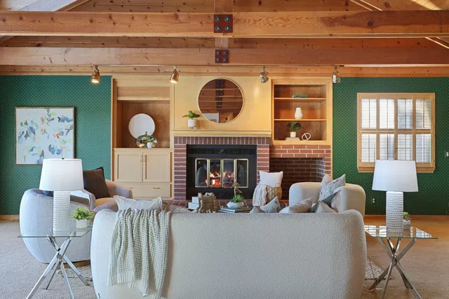 a balcony view with a balcony