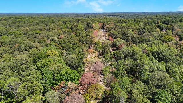 an aerial view of residential house with outdoor space