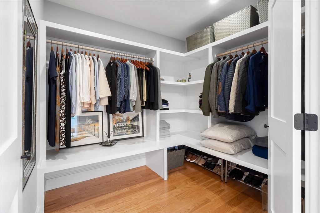 182 High Road Newbury, MA 01951 - Photo 18 of 42 a view of walk in closet with clothes and shoes