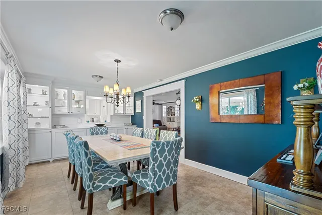 a view of a dining room and livingroom view