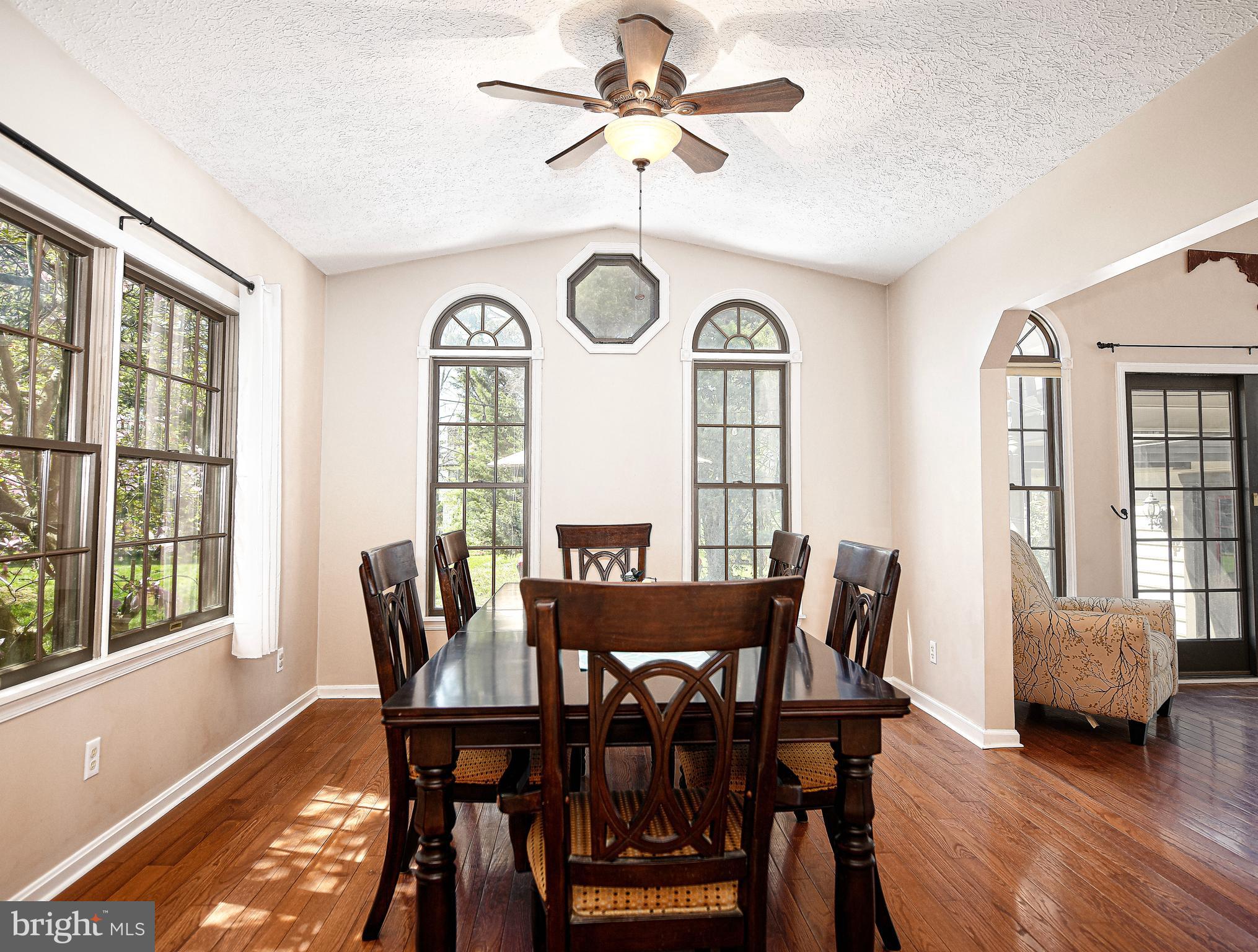 1106 Red Pump Road Bel Air, MD 21014 - Photo 14 of 50 Dining room w/vaulted ceiling & ceiling fan