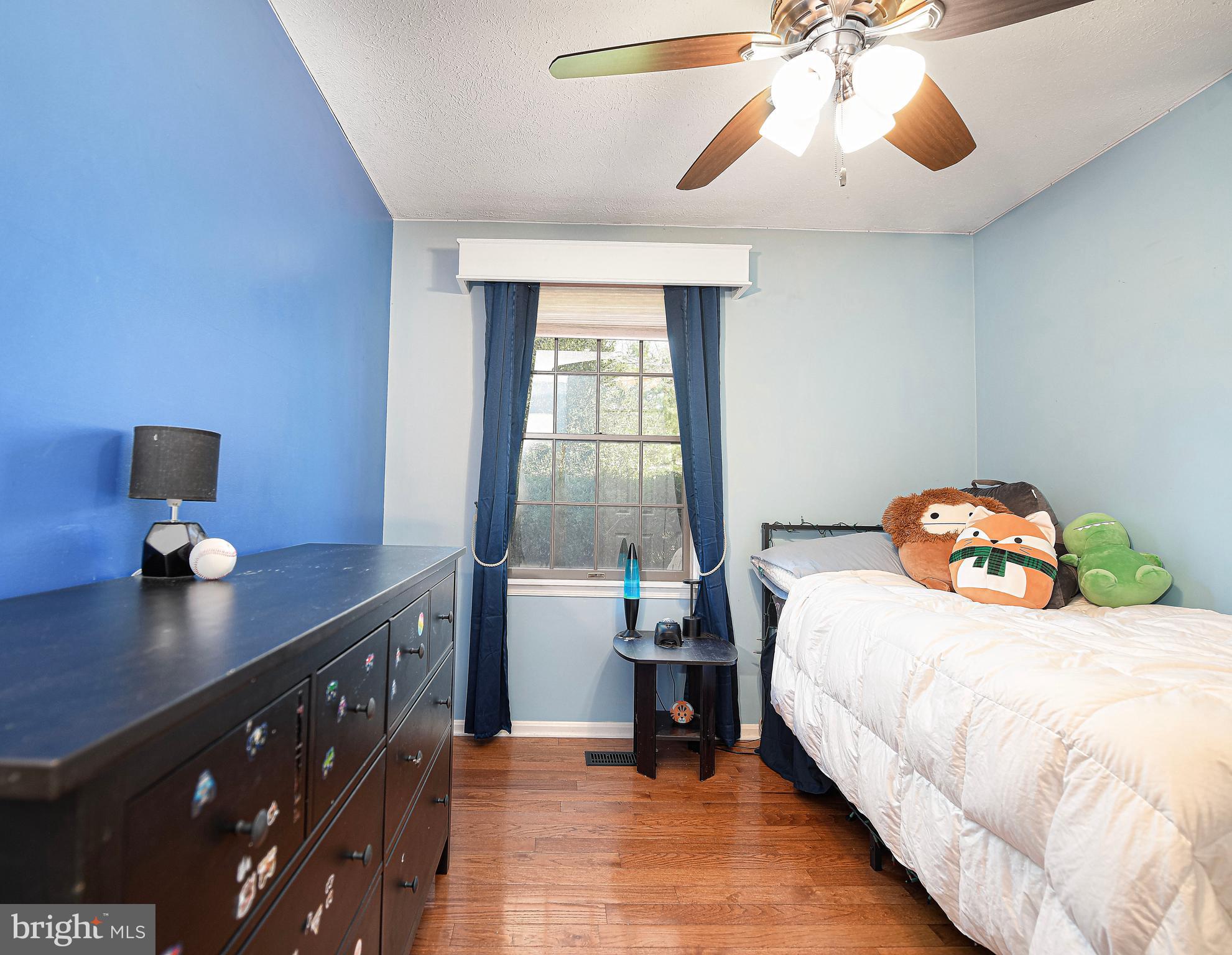1106 Red Pump Road Bel Air, MD 21014 - Photo 21 of 50 Bedroom 2 with ceiling fan & accent wall