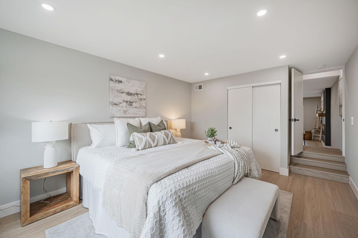 443 Andover Drive Pacifica, CA 94044 - Photo 31 of 56 a bedroom with a bed and a view of bedroom