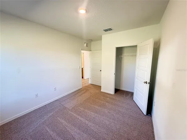 an empty room with a natural light