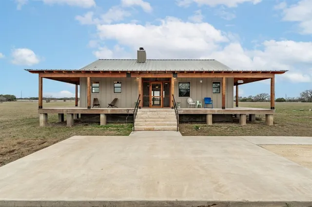 front view of a house with a porch