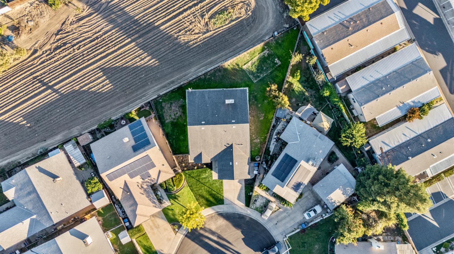 1128 Raymond Drive Modesto, CA 95351 - Photo 31 of 32 an aerial view of a house with outdoor space and sitting area