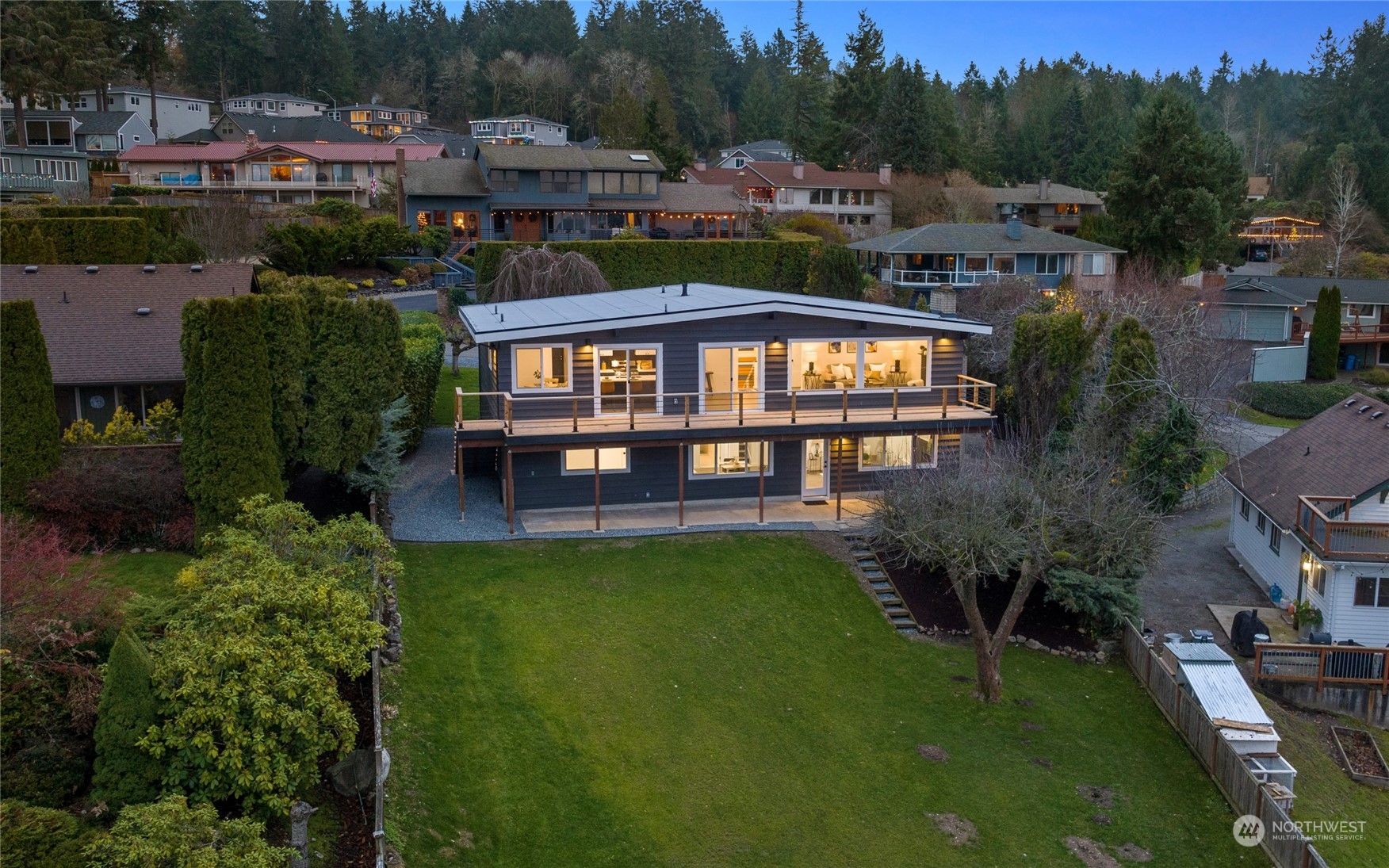 815 Rowell Street Steilacoom, WA 98388 - Photo 29 of 34 an aerial view of a house with a garden
