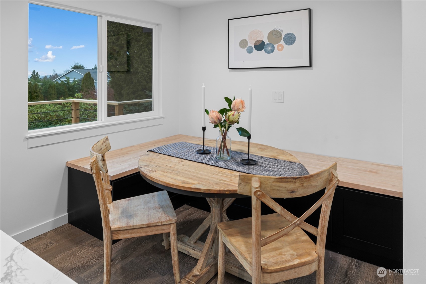 815 Rowell Street Steilacoom, WA 98388 - Photo 7 of 34 a view of a dining room with furniture and wooden floor