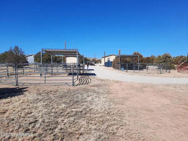 a view of a terrace with a bench