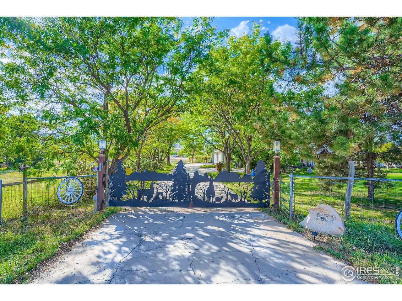 3617 Glade Road Loveland, CO 80538 - Photo 2 of 50 Beautiful Custom Entry Gate to property