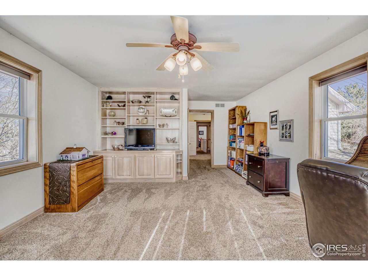 3617 Glade Road Loveland, CO 80538 - Photo 27 of 50 Built-In Maple Cabinetry in Study connected to Primary Bedroom
