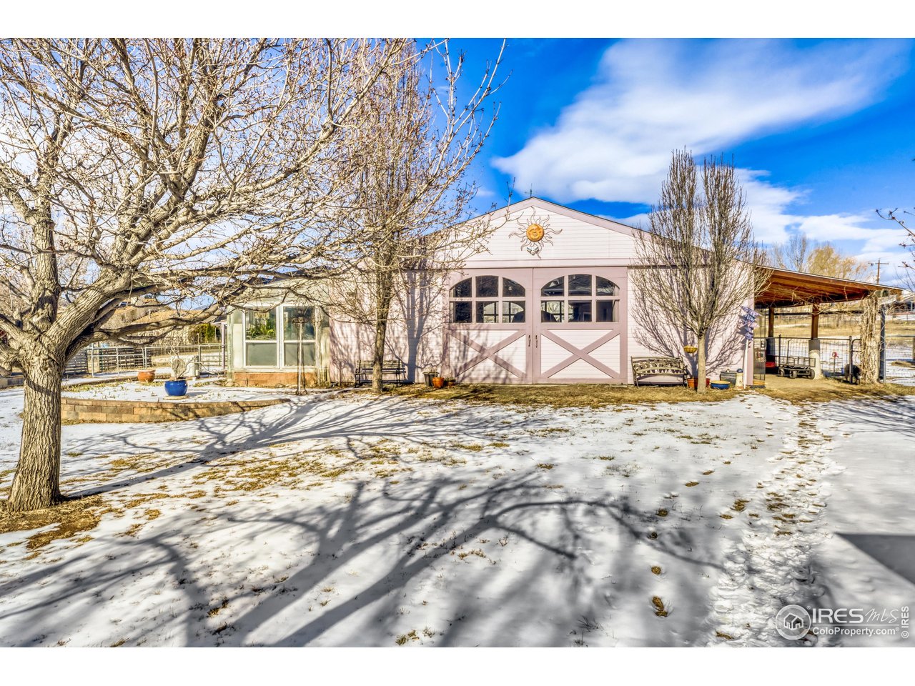 3617 Glade Road Loveland, CO 80538 - Photo 45 of 50 Exterior front of Barn/Shop and Greenhouse