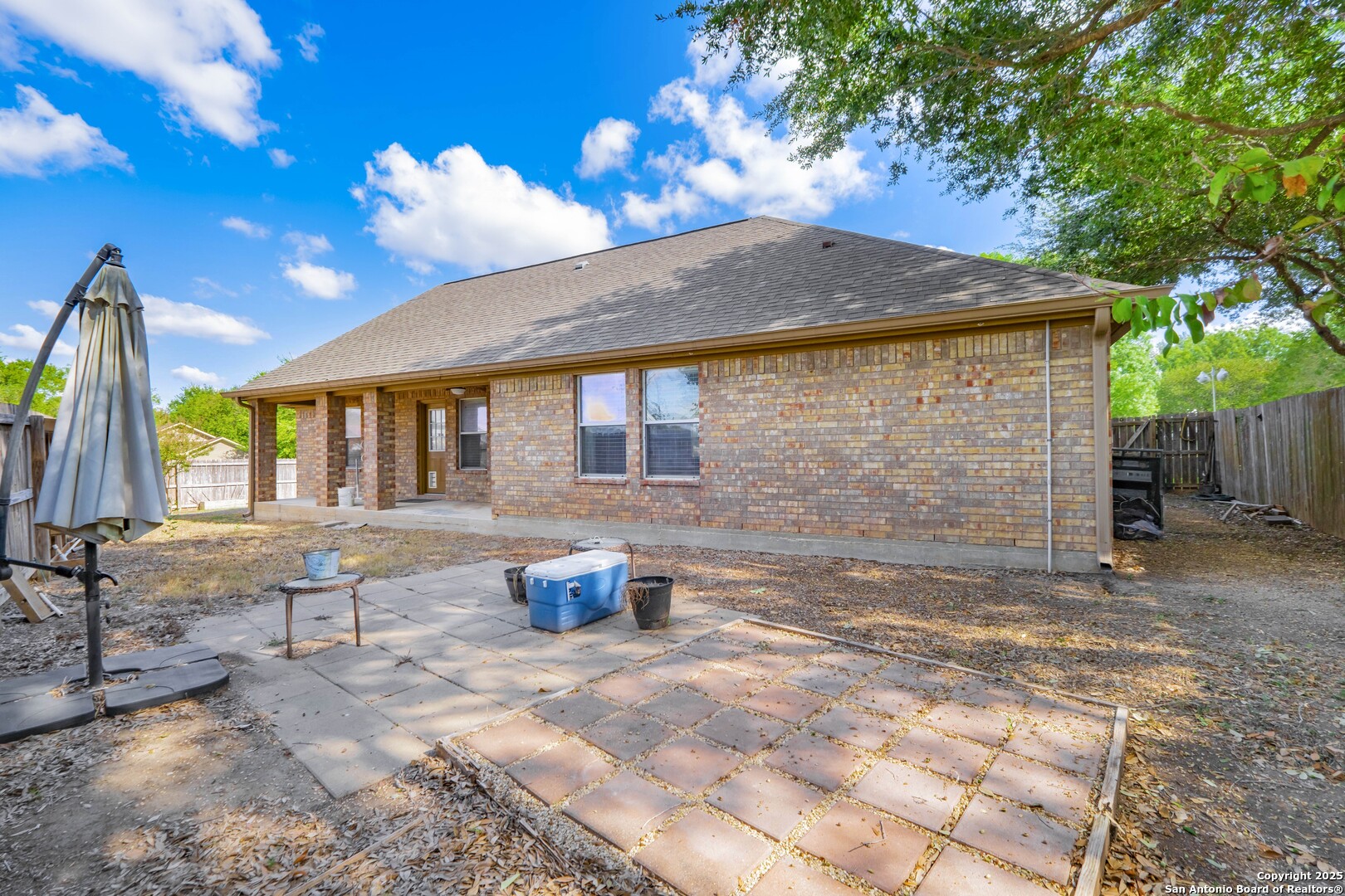 206 Club View West Seguin, TX 78155 - Photo 28 of 36 a backyard of a house with outdoor seating