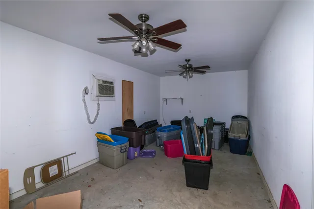 a room with storage and utility