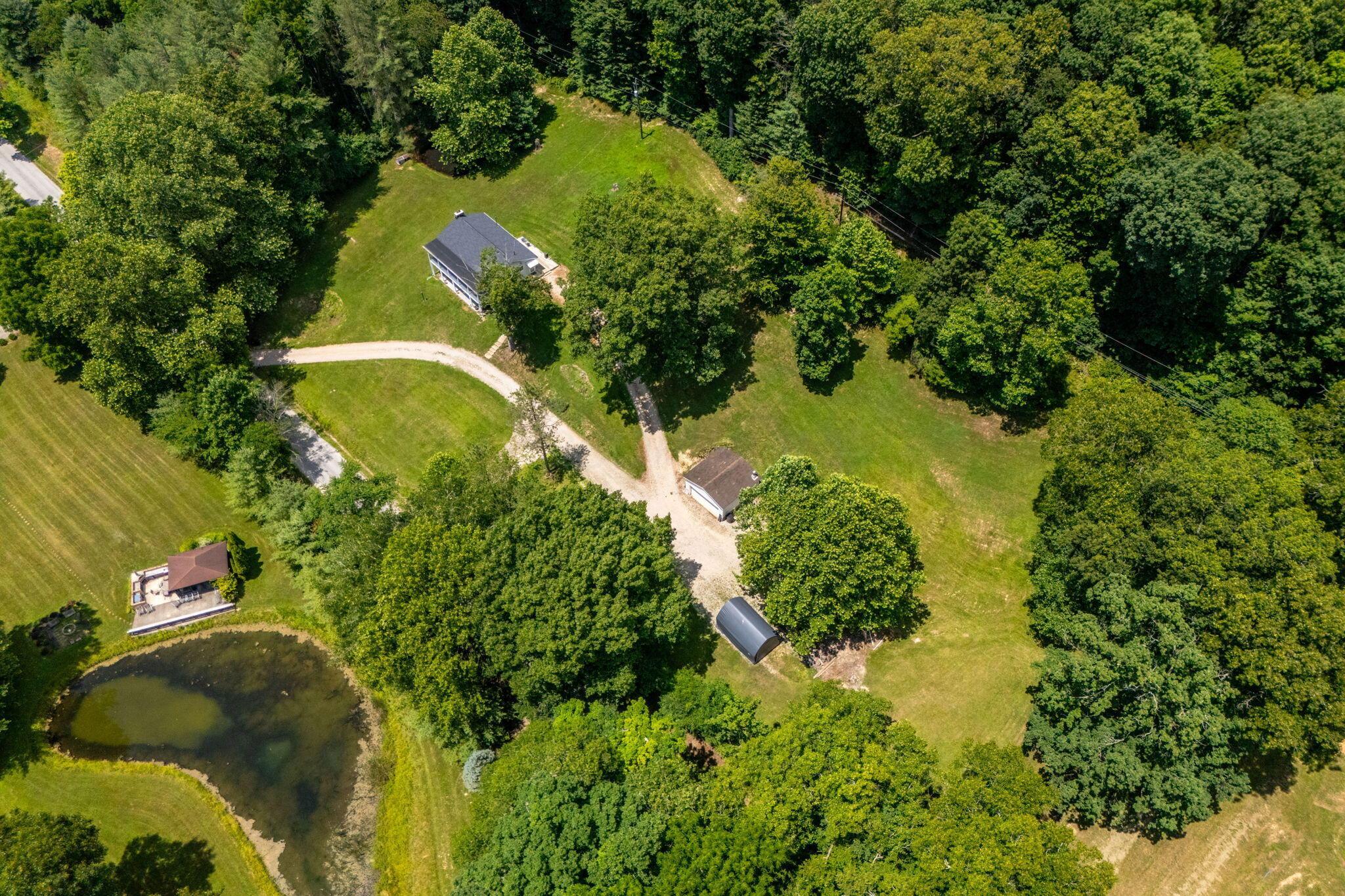 34796 Geiger Road Logan, OH 43138 - Photo 49 of 50 Aerial/Pond on Lot