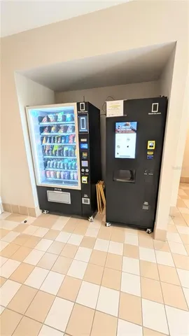a view of a lake with a building in the background