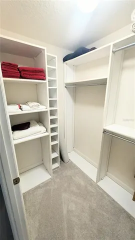 a view of closet area