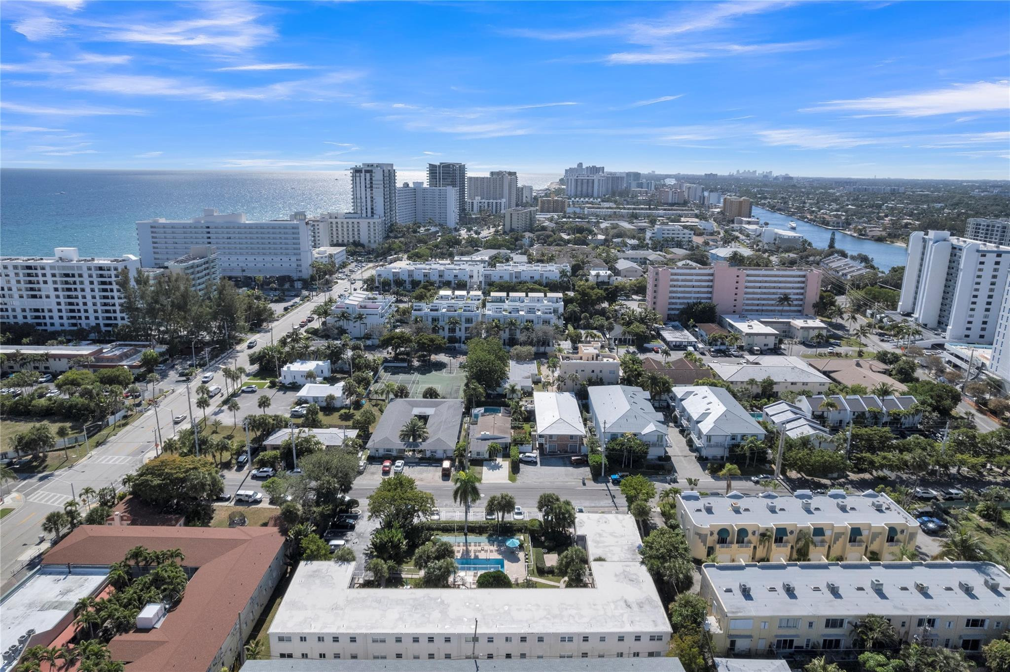 3225 Northeast 16th Street, Unit 10 Pompano Beach, FL 33062 - Photo 21 of 22 an aerial view of a city