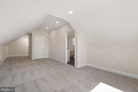 an empty room with an entryway