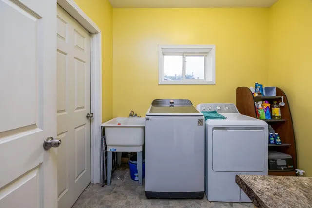 a room with storage and utility