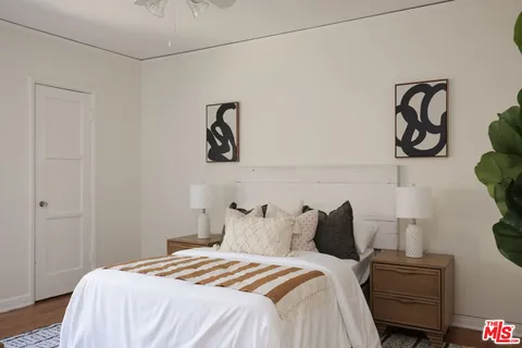 a living room with a couch and a flat screen tv