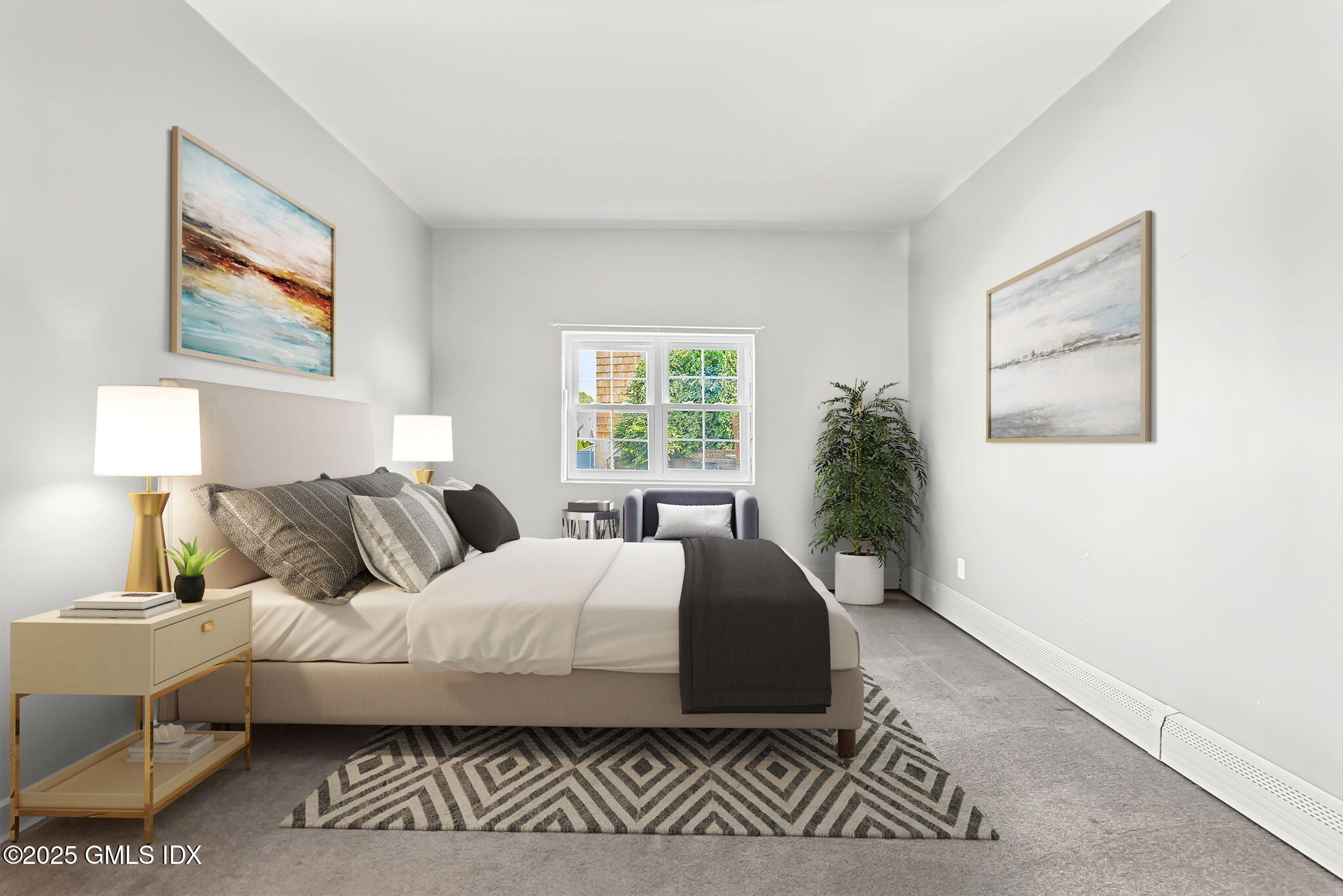 43 Cos Cob Avenue, Unit 1 Cos Cob, CT 06807 - Photo 8 of 10 a bedroom with a large bed and a window