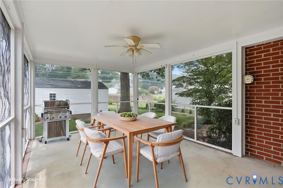 2300 Nortonia Road Henrico, VA 23229 - Photo 32 of 44 Virtually staged Screened porch