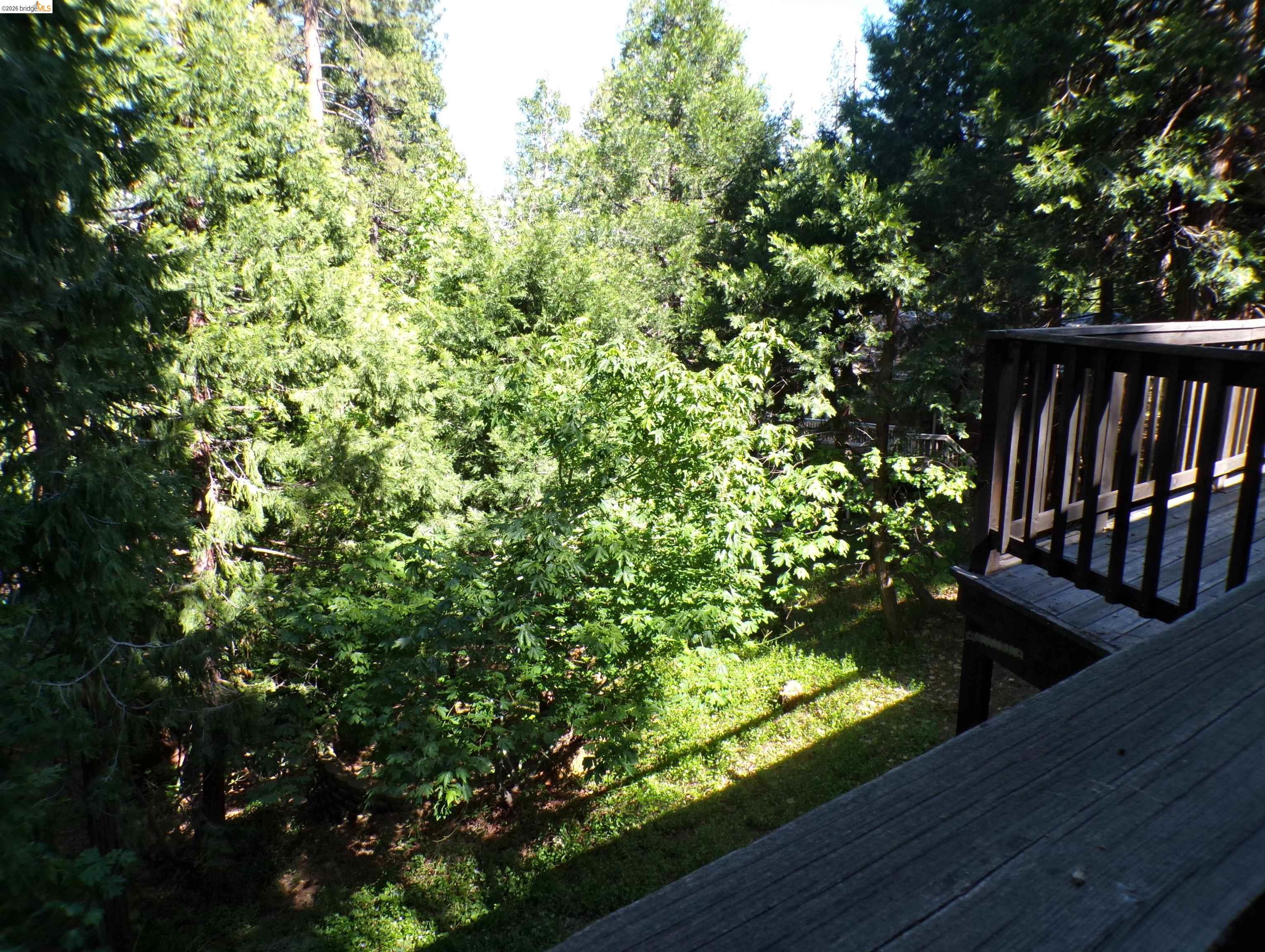 20663 Haiapo Road Mi Wuk Village, CA 95346 - Photo 20 of 24 a view of a balcony with wooden floor