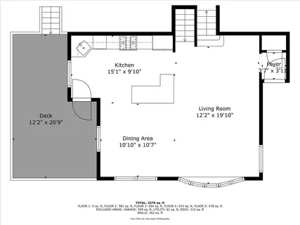 a picture of a bench in a white building