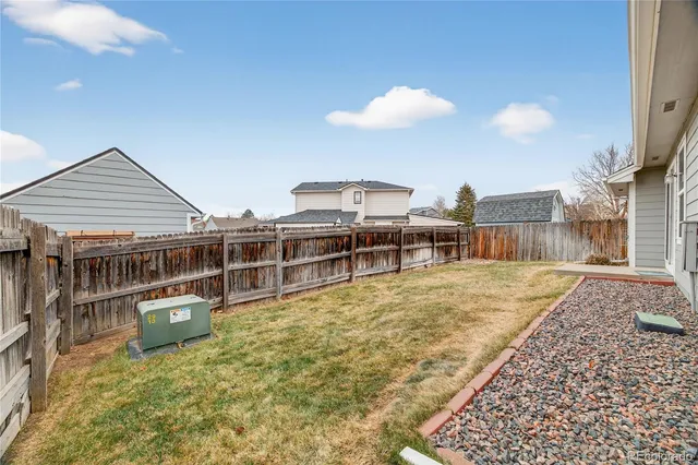 a backyard of a house