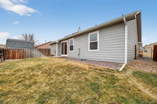 a backyard of a house