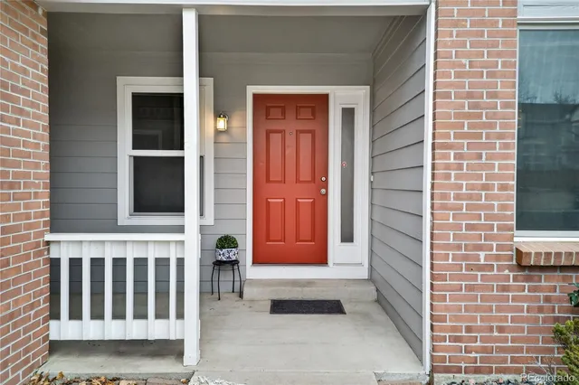 a view of front door of house
