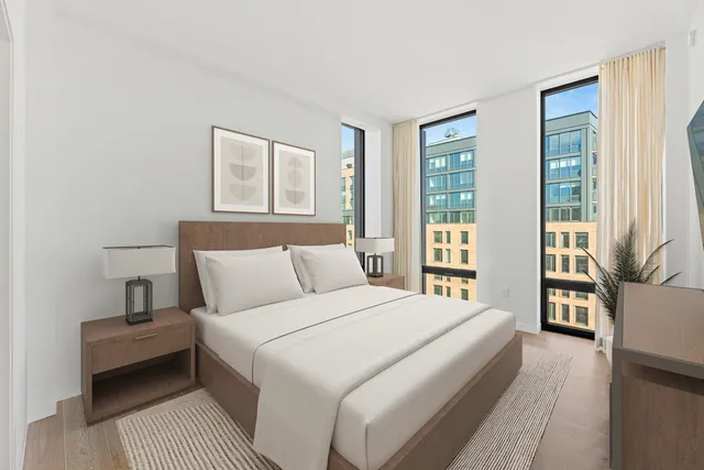 a kitchen with a stove and a refrigerator