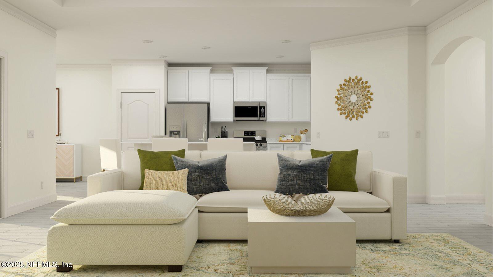 126 Hasler Avenue St. Augustine, FL 32092 - Photo 31 of 34 a living room with furniture and a wooden floor