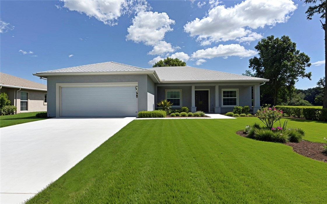 11126 Roseland Road Sebastian, FL 32958 - Photo 1 of 7 a front view of a house with a yard and garage