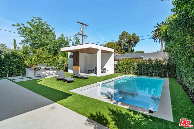 a view of a house with pool