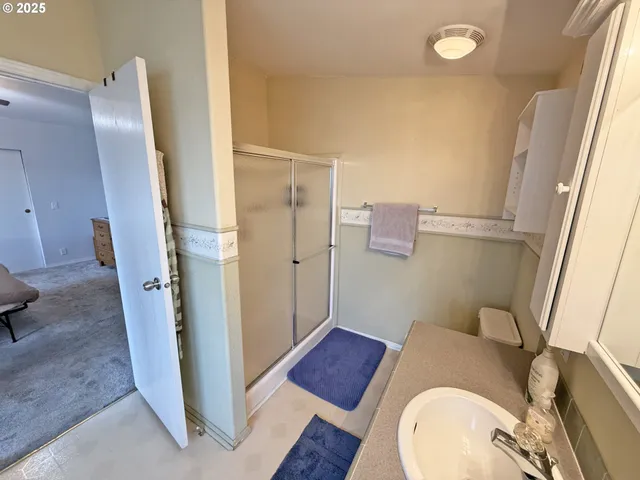 a car parked in a garage