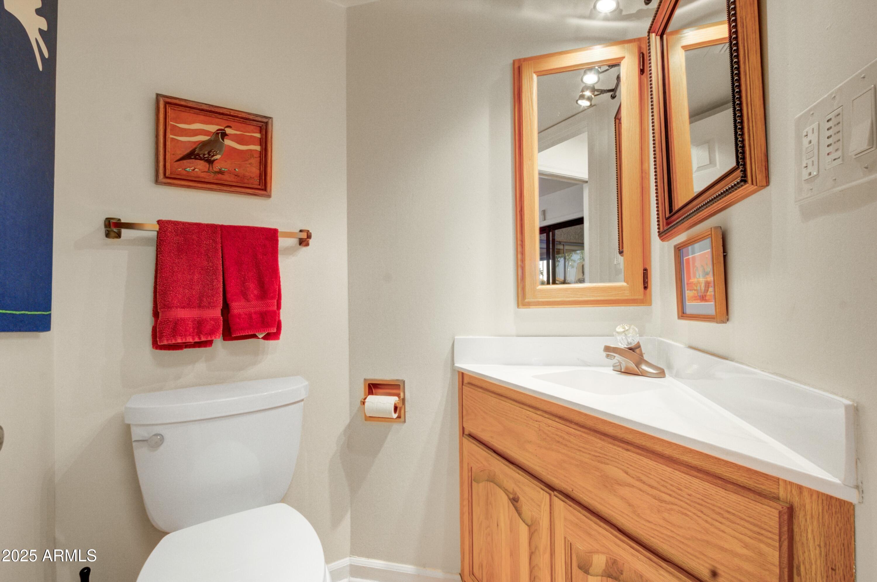 18919 East Reata Drive Rio Verde, AZ 85263 - Photo 20 of 35 a bathroom with a toilet sink and mirror